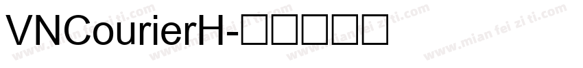 VNCourierH字体转换