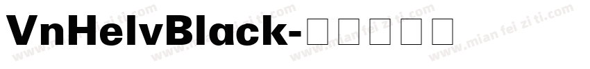 VnHelvBlack字体转换