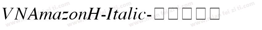 VNAmazonH-Italic字体转换