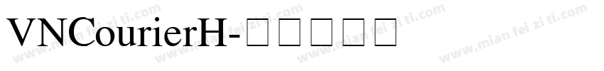 VNCourierH字体转换