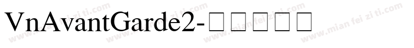 VnAvantGarde2字体转换