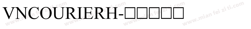 VNCourierH字体转换