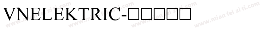 VNElektric字体转换