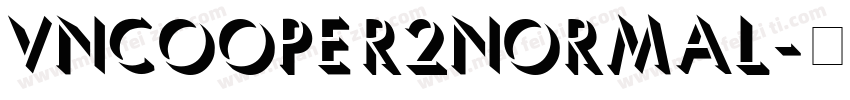 VnCooper2Normal字体转换