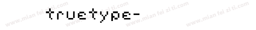方正大黑常规truetype字体转换
