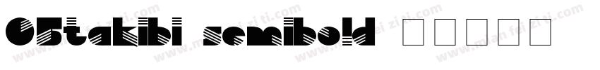 05takibi-semibold字体转换