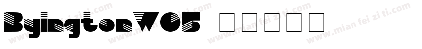ByingtonW05字体转换