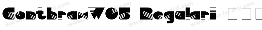 ConthraxW05-RegularI字体转换