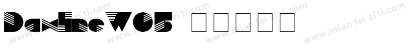 DaxlineW05字体转换