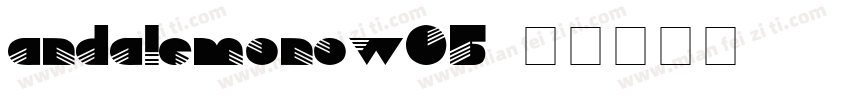 andalemonow05字体转换