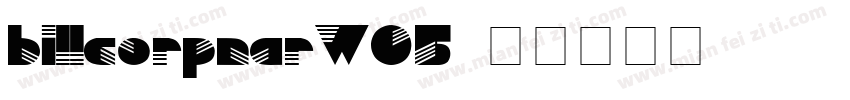 billcorpnarW05字体转换