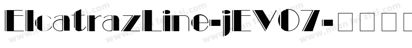 ElcatrazLine-jEV07字体转换