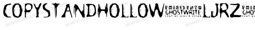 CopystandHollow-lJrZ字体转换