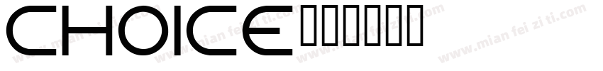 choice字体转换