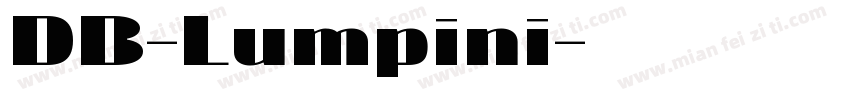 DB-Lumpini字体转换