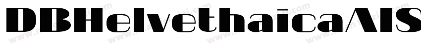 DBHelvethaicaAISX字体转换