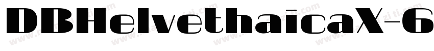 DBHelvethaicaX-65Med字体转换