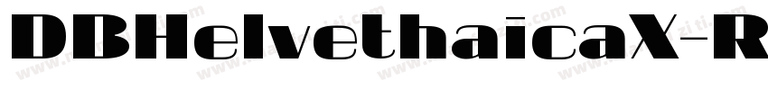 DBHelvethaicaX-Reg字体转换