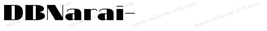 DBNarai字体转换