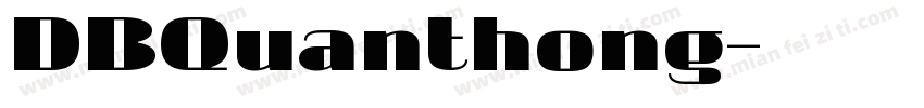 DBQuanthong字体转换