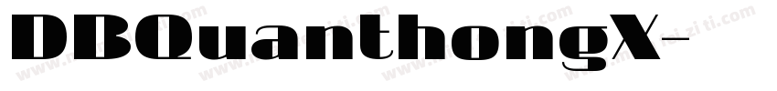 DBQuanthongX字体转换