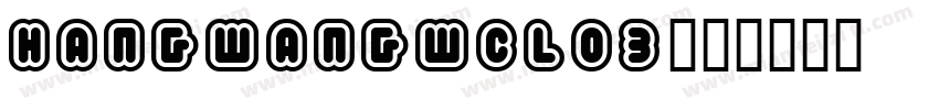 HANGWANGWCL03字体转换