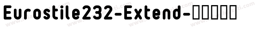Eurostile232-Extend字体转换