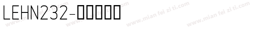 LEHN232字体转换