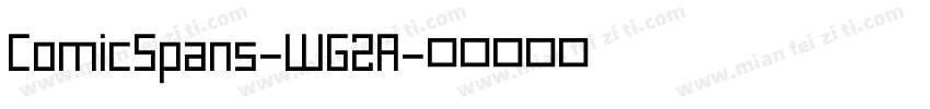 ComicSpans-WG2A字体转换
