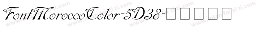 FontMoroccoColor-5D38字体转换