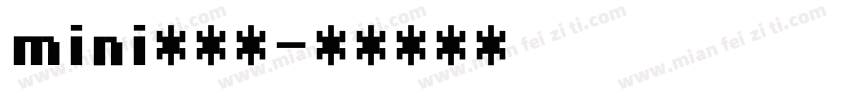 mini小辣条字体转换