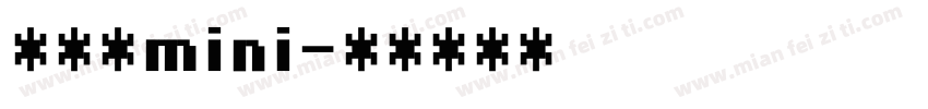 穿堂风mini字体转换
