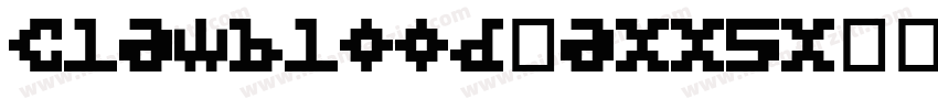 Clawblood-axx5x字体转换