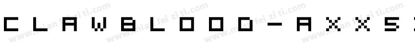 Clawblood-axx5x字体转换