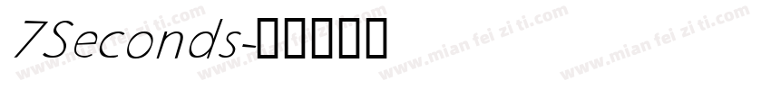 7Seconds字体转换