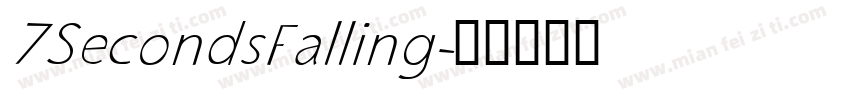 7SecondsFalling字体转换