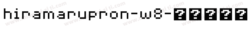 hiramarupron-w8字体转换