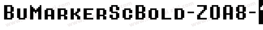 BuMarkerScBold-ZOA8字体转换