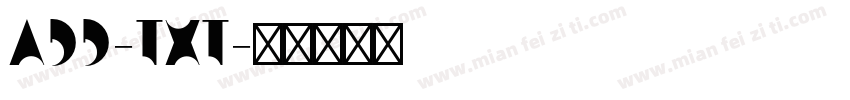 ADD-TXT字体转换