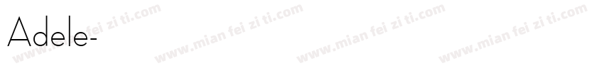 Adele字体转换