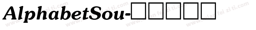 AlphabetSou字体转换
