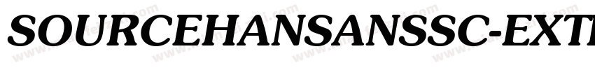 SOURCEHANSANSSC-EXTRALIGHTOTF字体转换