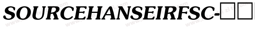 SOURCEHANSEIRFSC字体转换