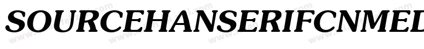 SOURCEHANSERIFCNMEDI字体转换
