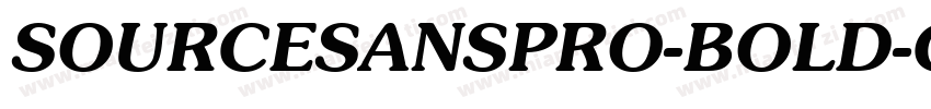SOURCESANSPRO-BOLD-G字体转换