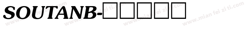 SOUTANB字体转换