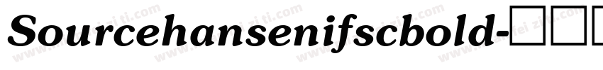 Sourcehansenifscbold字体转换