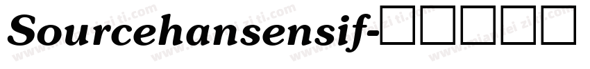 Sourcehansensif字体转换