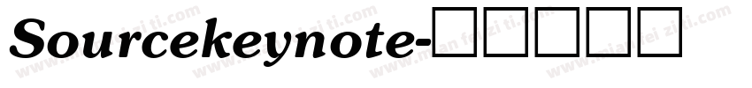 Sourcekeynote字体转换