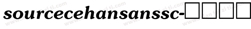 sourcecehansanssc字体转换